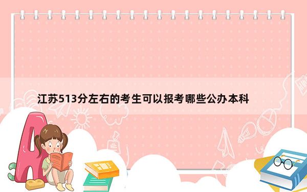江苏513分左右的考生可以报考哪些公办本科大学？（附带近三年高考大学录取名单）